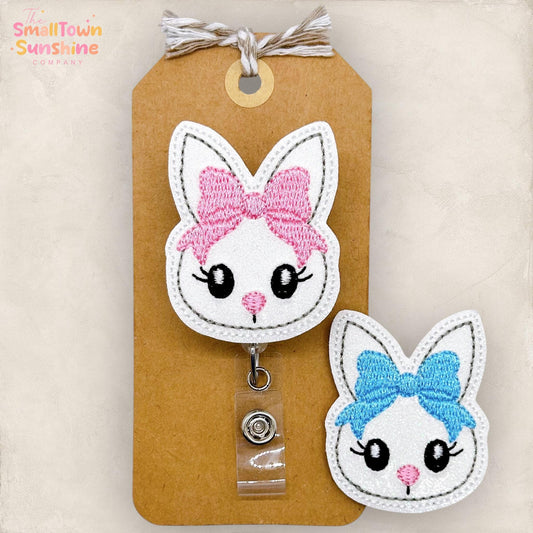 Coquette Bunny Badge Topper