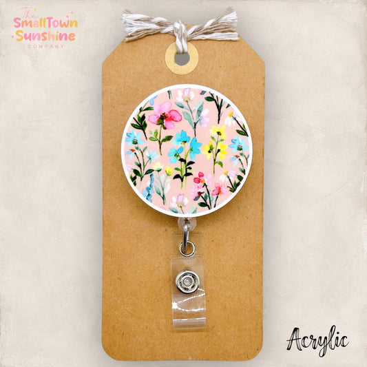 Pretty Floral Badge Topper