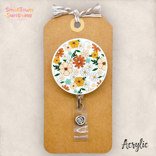 Neutral Daisies Badge Topper