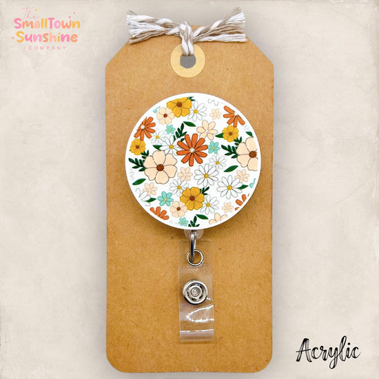 Neutral Daisies Badge Topper
