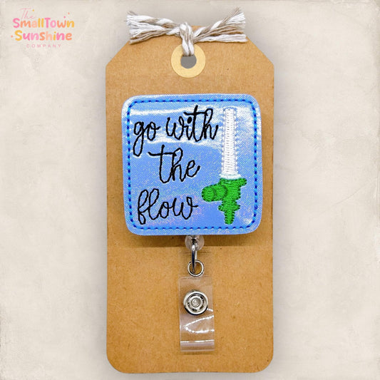 Go With the Flow Badge Topper