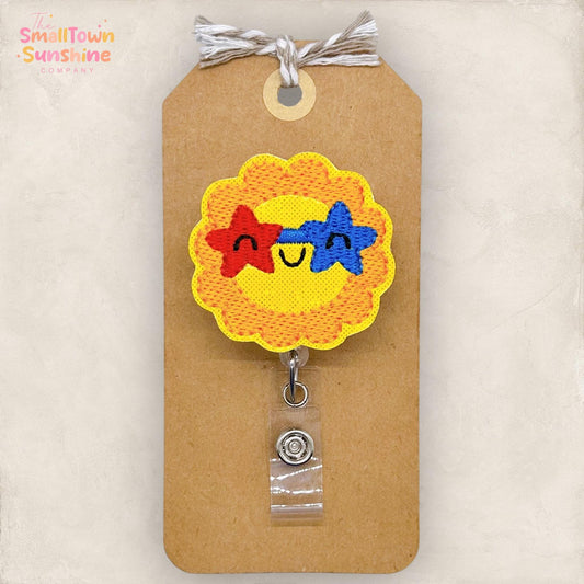 Patriotic Sun Badge Topper