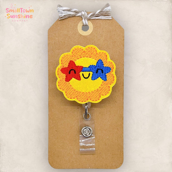 Patriotic Sun Badge Topper