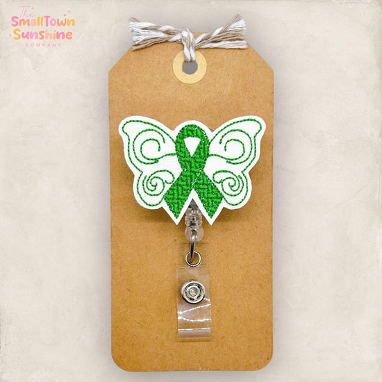 Mental Health Butterfly Badge Topper