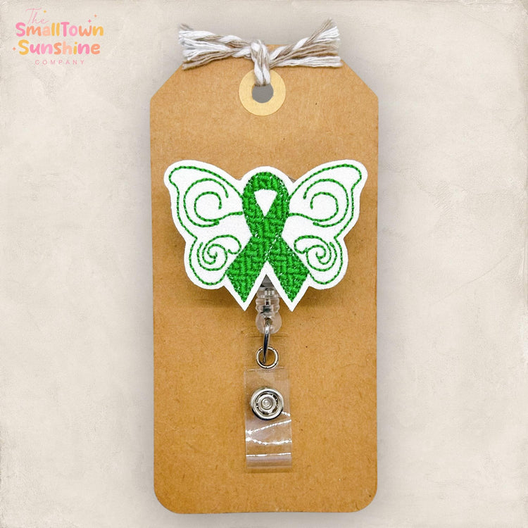 Mental Health Butterfly Badge Topper