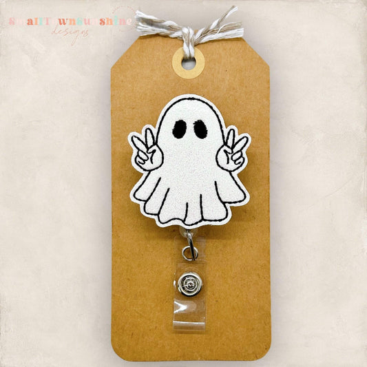 Peace Ghost Badge Topper