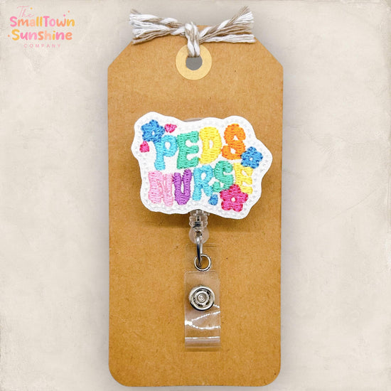 Retro Peds Nurse Badge Topper
