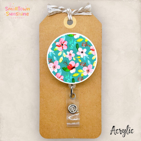 Pretty Floral Badge Topper