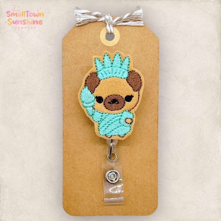 Lady Liberty Pug Badge Topper