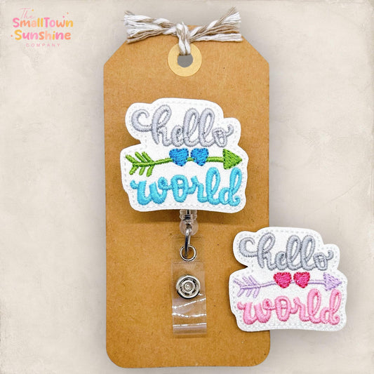 Hello World Badge Topper