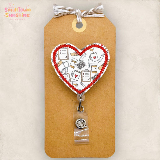 Medical Supplies Heart Badge Topper