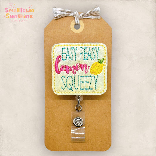 Easy Peasy Lemon Squeezy Badge Topper