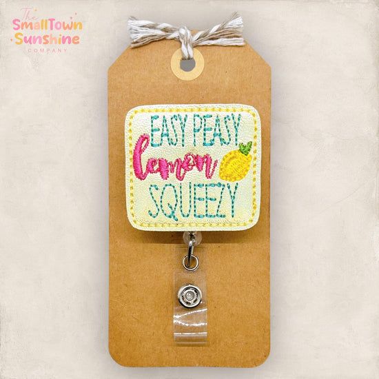 Easy Peasy Lemon Squeezy Badge Topper