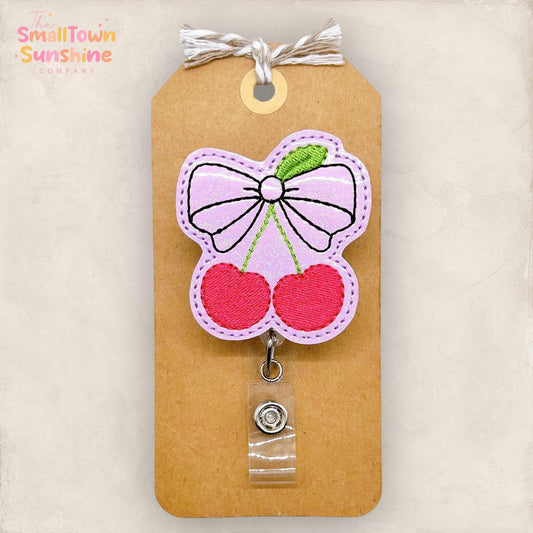 Coquette Cherry Badge Topper