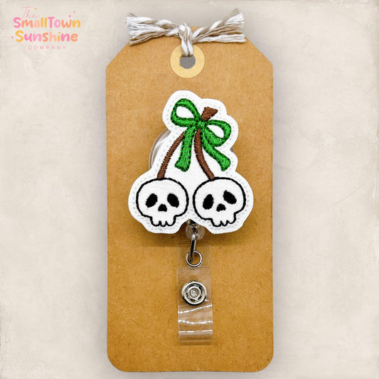 Skull Cherries Badge Topper