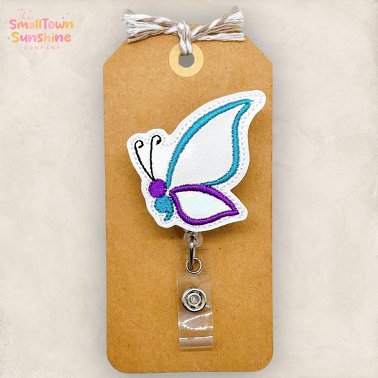 Semicolon Butterfly Badge Topper