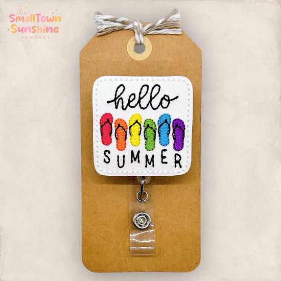 Hello Summer Badge Topper