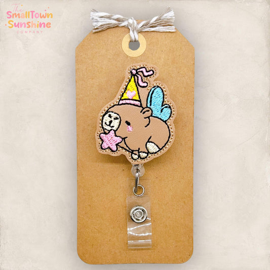 Fairy Princess Capybara Badge Topper