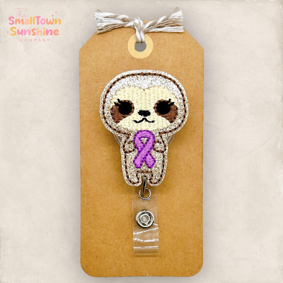 Alzheimer’s Sloth Badge Topper