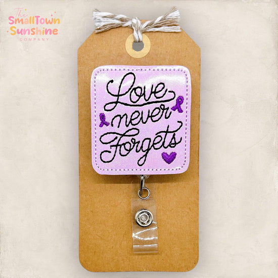 Love Never Forgets Badge Topper