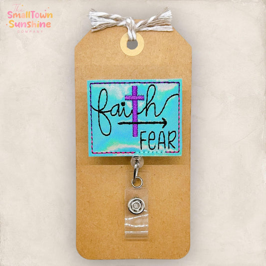 Faith Over Fear Badge Topper