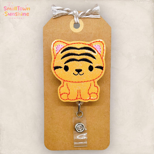 Orange Tiger Badge Topper
