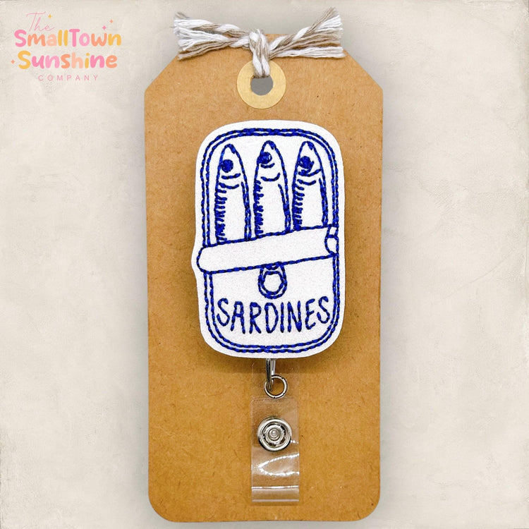 Sardines in a Can Badge Topper
