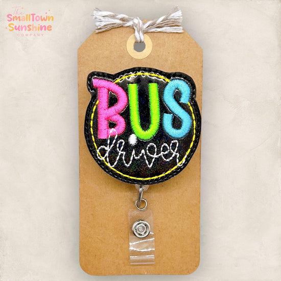Bus Driver Badge Reel, Bus Operator Badge Clip, School Lanyard, Bus Duty Name Tag, Badge Buddy, Coworker Gift, Retractable ID Holder