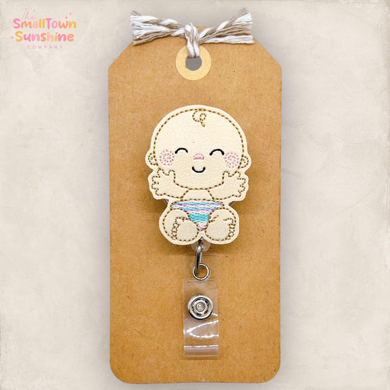 Sweet Baby Badge Reel, L&D Nurse Badge Clip, NICU Badge Reel, Birth Doula Name Tag, Coworker Gift, Badge Buddy, Retractable ID Holder