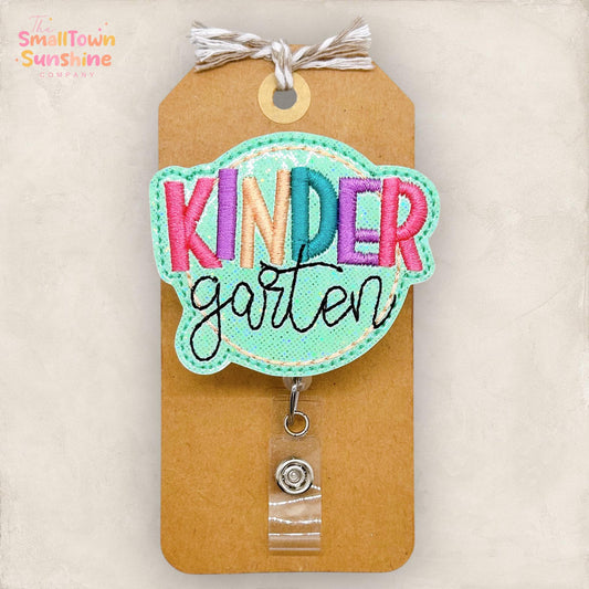 Kindergarten Badge Reel, Grade Teacher ID Clip, Substitute Lanyard, TA Name Tag, Paraprofessional, Coworker Gift, Retractable ID Holder