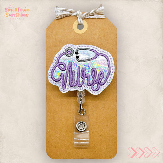 Nurse Stethoscope Script Badge Topper