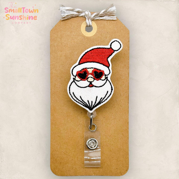 Retro Santa Badge Topper