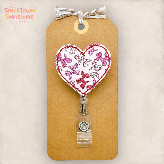 Balloon Dogs Heart Retractable Badge Reel: Valentine ID Holder, Name Tag, Topper, Coworker Gift, Lanyard, MRI Safe, Heavy Duty Options