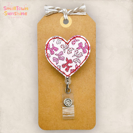 Balloon Dogs Heart Retractable Badge Reel: Valentine ID Holder, Name Tag, Topper, Coworker Gift, Lanyard, MRI Safe, Heavy Duty Options