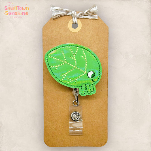 Walking Leaf Retractable Badge Reel: Spring Bug ID Holder, Name Tag, Topper, Coworker Gift, Lanyard, MRI Safe, Heavy Duty Options
