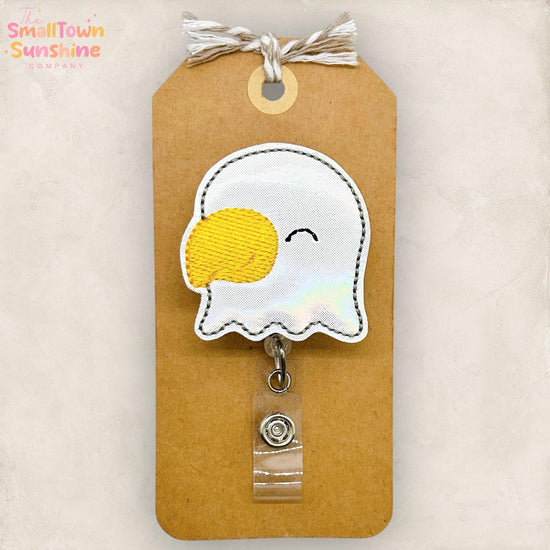 Bald Eagle Head Retractable Badge Reel: Patriotic ID Holder, Name Tag, Topper, Coworker Gift, Lanyard, MRI Safe, Heavy Duty Options
