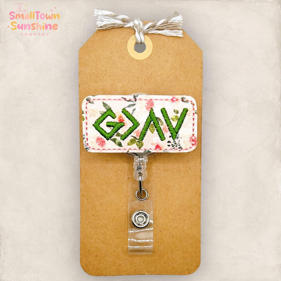 God Is Greater Than Highs & Lows Retractable Badge Reel: ID Holder, Name Tag, Topper, Coworker Gift, Lanyard, MRI Safe, Heavy Duty Options