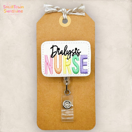 Dialysis Nurse Badge Topper