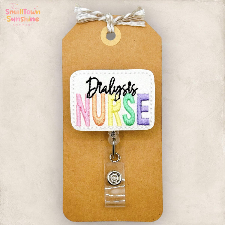 Dialysis Nurse Badge Topper