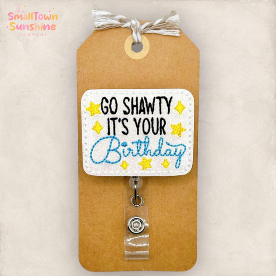 It’s Your Birthday Retractable Badge Reel: Celebration ID Holder, Name Tag, Topper, Coworker Gift, Lanyard, MRI Safe, Heavy Duty | GLITTER