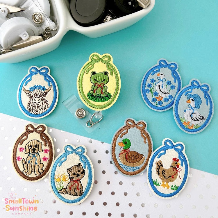 Vintage Animal Cameo Badge Toppers