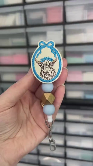 Vintage Animal Cameo Retractable Badge Topper Collection: ID Holder