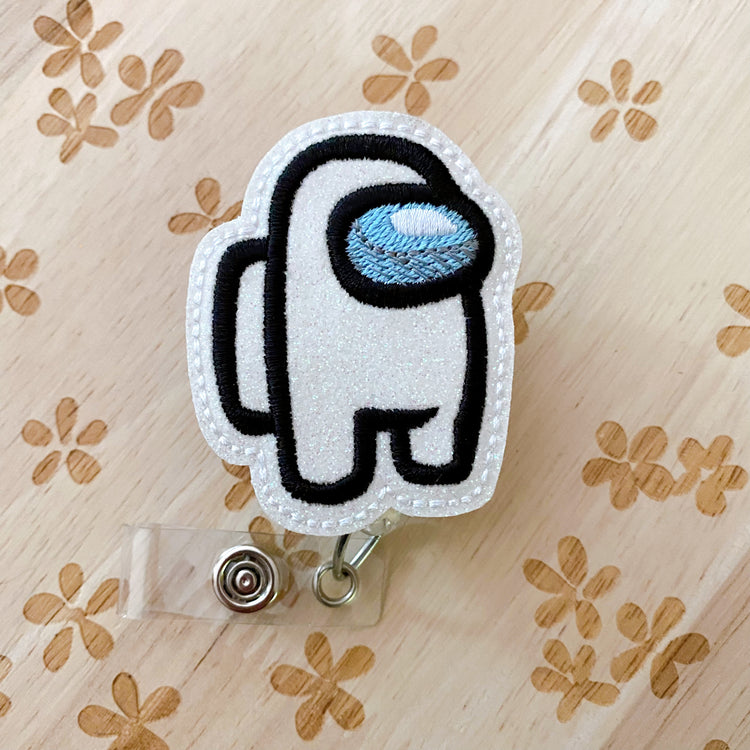 Large White Imposter Removable Badge Topper