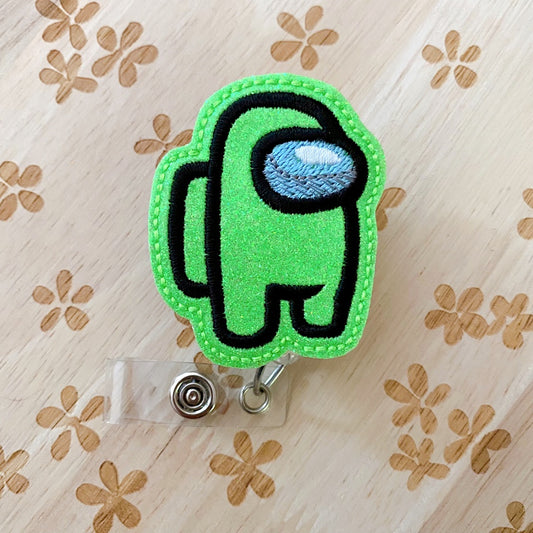 Large Lime Green Imposter Removable Badge Topper