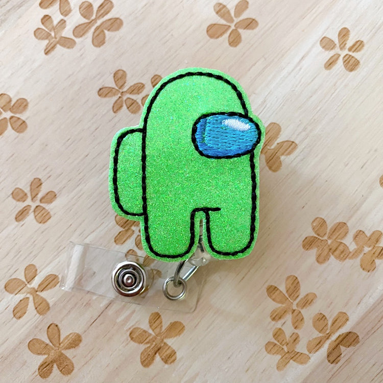 Lime Green Imposter Removable Badge Topper