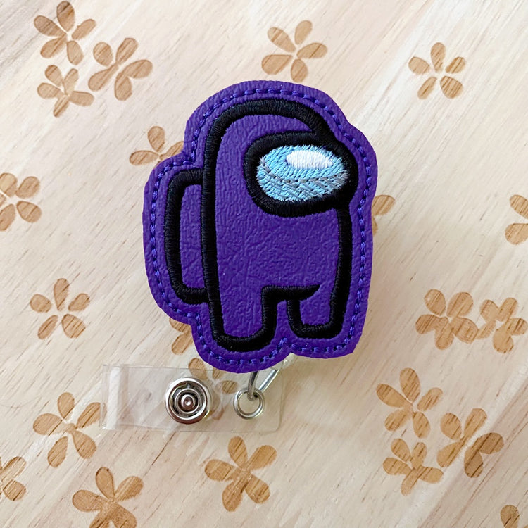 Large Purple Imposter Removable Badge Topper