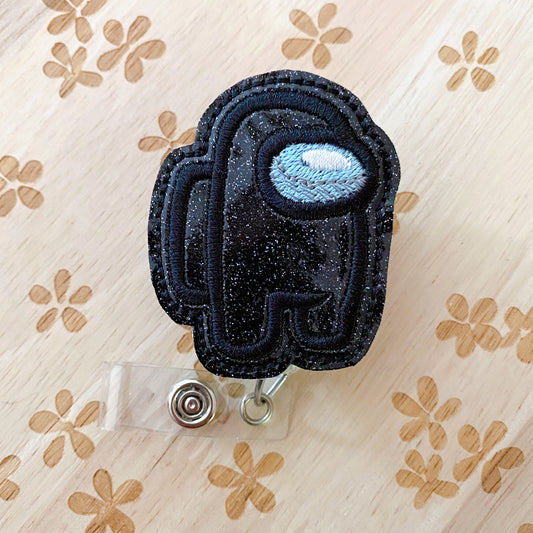 Large Black Imposter Removable Badge Topper